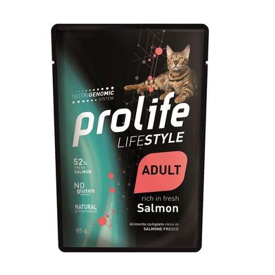 PROLIFE CAT LIFESTYLE ADULT SALMON 85GR