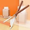 UUYYEO 2-Piece Stainless Steel Makeup Spatulas with Wooden Handles view 2