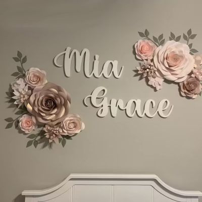 Personalized Wooden Name Sign for a Baby's Nursery