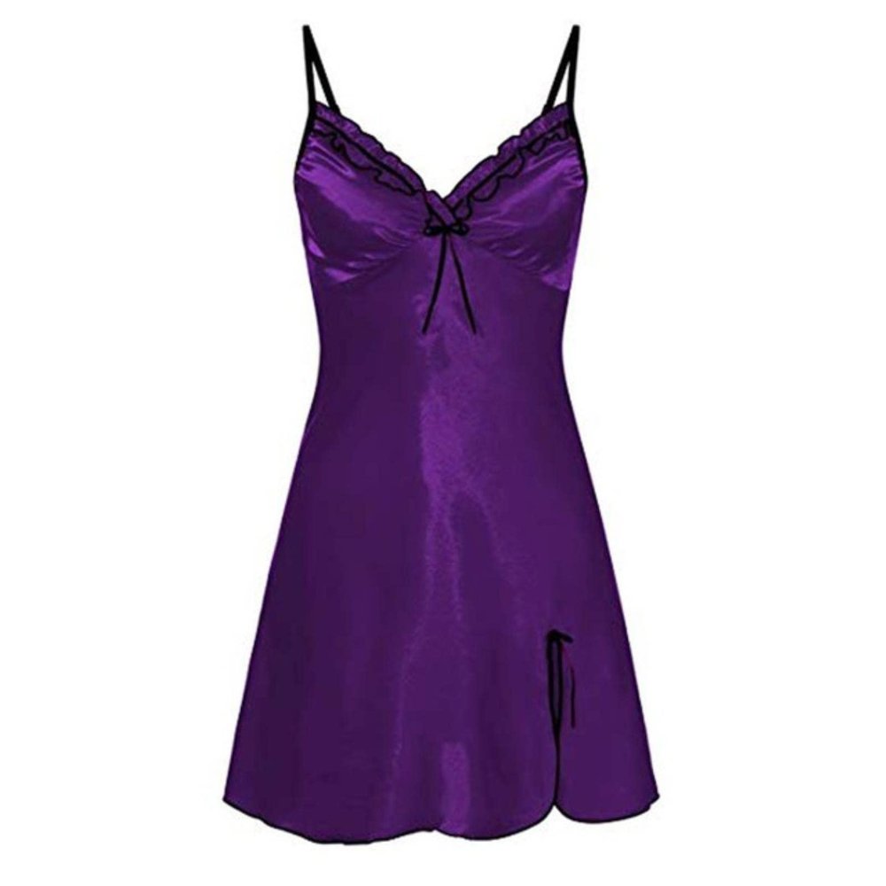 OKGD Women's Sexy Lingerie Costume - Dark Purple, L