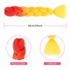 24-Inch Jumbo Braid Synthetic Hair for Braiding, Ombre Kanekalon Hair Extensions, 3 Packs view 4