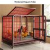 LOERSS Chicken Coop and Nesting Box with Pull-Out Tray, Black (L) view 2