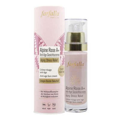 farfalla Alpine Rose A+ Anti-Aging Face Cream | Aging Stress Relief | 30 ml