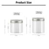 LusDoly 24-Pack 200 ml Transparent Plastic Cosmetic Jars with Black Lids view 2