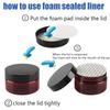 LusDoly 12-Pack 80 ml Blue Plastic Cosmetic Jars with White Lids view 3