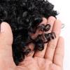 HIHELO Synthetic Hair Bun for Women, Afro-Curly Shaggy Ponytail Extension with Drawstring, Shaggy Bun for Black Women (Color: 07) view 2