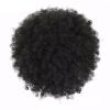 HIHELO 10-Inch Short Synthetic Curly Hair Bun with Drawstring Ponytail Extensions, Afro Shaggy Bun for Black Women, Color #1B view 4