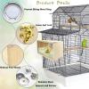 Vehomy Parrot Breeding Box, Wooden Bird Nest Box with Transparent Acrylic Window and Removable Cover view 3
