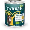 Yarrah Organic Dog Food Canned Chunks Grain-Free Chicken 2 x 405 g view 1