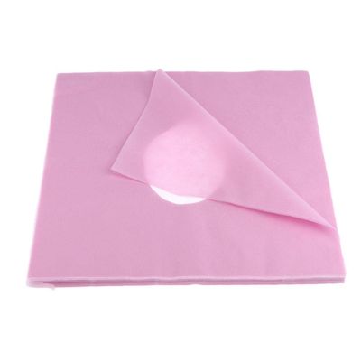 misppro 100 Disposable Massage Pillow Covers for Face Cradle and Massage Chair, Headrest, Pink