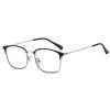Photochromic Progressive Multifocal Blue-Light-Blocking Reading Glasses, Black/Silver, +2.0 view 1