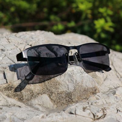 EDGUN Photochromic Reading Glasses with Spring Hinges, Black 1, +2.00