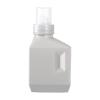 barenx Refillable Laundry Bottle, Leakproof, with Label, Gray, 1,000 mL view 1