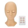 Replaceable Eyelid Mannequin Head with 4 Pairs of Interchangeable Eyelids, Yellow view 1
