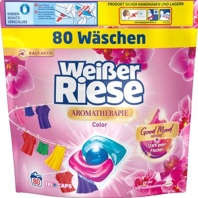 Weißer Riese Color Trio-Caps Aromatherapy Floral Sensation Orchid, 80 Washes