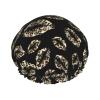 Leopard Lips Reusable Shower Cap for Women with PEVA Lining view 3