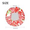 Red Strawberry Reusable Shower Cap for Women view 4