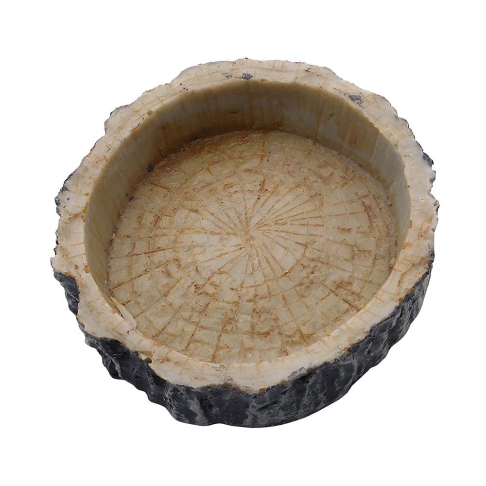 SISWIM Reptile Feeding Box, Resin Food and Water Bowl, Color C