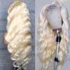 13x6 HD Transparent Lace Front Wig, 613 Blonde Brazilian Remy Human Hair, Body Wave, 14–30 in, Pre-Plucked view 2
