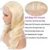 13x6 HD Transparent Lace Front Wig, 613 Blonde Brazilian Remy Human Hair, Body Wave, 14–30 in, Pre-Plucked view 3