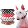 Anti-Bite Spiked Dog Collar, Studded Pet Collar for Small, Medium, and Large Dogs (Navy, Size view 2