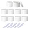LusDoly 10-Pack 50 ml White Plastic Cosmetic Jars with Screw Lids view 1