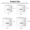 LusDoly 10-Pack 50 ml White Plastic Cosmetic Jars with Screw Lids view 2