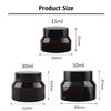 LusDoly 12-Pack 15 ml Brown Glass Cosmetic Jars with Lids and Liners view 2