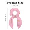 6-Piece Bow Scarf Hair Ties for Women and Girls view 3