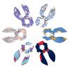 Satin Hair Ties with Lucky Cats, Fish, Bows and Bunny Ears view 1