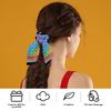 Plaid Scarf Hair Ties, Ponytail Holders for Women and Girls, 6-Pack view 2