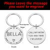 Personalized Stainless Steel Pet ID Tag, Round, Silver, 20 x 20 mm view 2