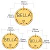 Personalized Stainless Steel Pet ID Tag, Round, Silver, 20 x 20 mm view 3