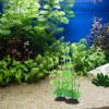 POPETPOP 2-Piece Artificial Water Plants for Aquariums, Green, Realistic Fish Tank Decor view 3