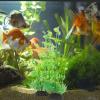 POPETPOP 2-Piece Artificial Water Plants for Aquariums, Green, Realistic Fish Tank Decor view 4