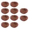 BESTonZON 10-Piece Natural Woven Artificial Bird Nests, Dark Brown view 1