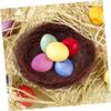 BESTonZON 10-Piece Natural Woven Artificial Bird Nests, Dark Brown view 4
