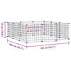 Bussandri Exclusive 12-Piece Pet Cage with Door, Black, 35 x 35 cm, Steel view 3