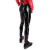 Handmade Black Latex Rubber Men's Jeans, Slim Fit, 4 Pockets, Front Zipper view 3