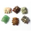 HXSCOO Cute Spider Natural Crystal Mineral Pyrite Quartz Carving Mini Stone Figurine view 3