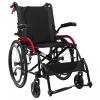 Bueuwe Foldable Lightweight Active Wheelchair, Self-Propelled, 46 cm Seat Width, Black Aluminum, Low Backrest view 1