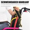 Bueuwe Foldable Lightweight Active Wheelchair, Self-Propelled, 46 cm Seat Width, Black Aluminum, Low Backrest view 3
