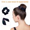 6-Piece Swedish Folk Cartoon Cat Hair Scarf Scrunchies with Bows view 3