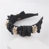 KASUK Geometric Rhinestone Fabric Headband, Color A view 3