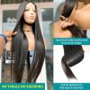 Long Straight Human Hair Wig, 13x6 Lace Front, 4x4 Remy Hair, Brazilian Human Hair, 150% Density, HD Transparent Lace, Size 13x6 view 4