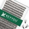 KEYYOU 300-Piece 30D C-Curl Cluster Lashes, 8–16 mm Mixed Lengths view 1
