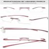 Lanomi Rimless Reading Glasses with Blue Light Filter view 3