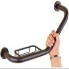 KANBUN Wall-Mounted Safety Grab Bar with Towel and Soap Holder, Non-Slip Bathroom Support Rail (Color #1) view 1