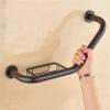 KANBUN Wall-Mounted Safety Grab Bar with Towel and Soap Holder, Non-Slip Bathroom Support Rail (Color #1) view 2