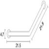 KANBUN Wall-Mounted Safety Grab Bar with Towel and Soap Holder, Non-Slip Bathroom Support Rail (Color #1) view 3